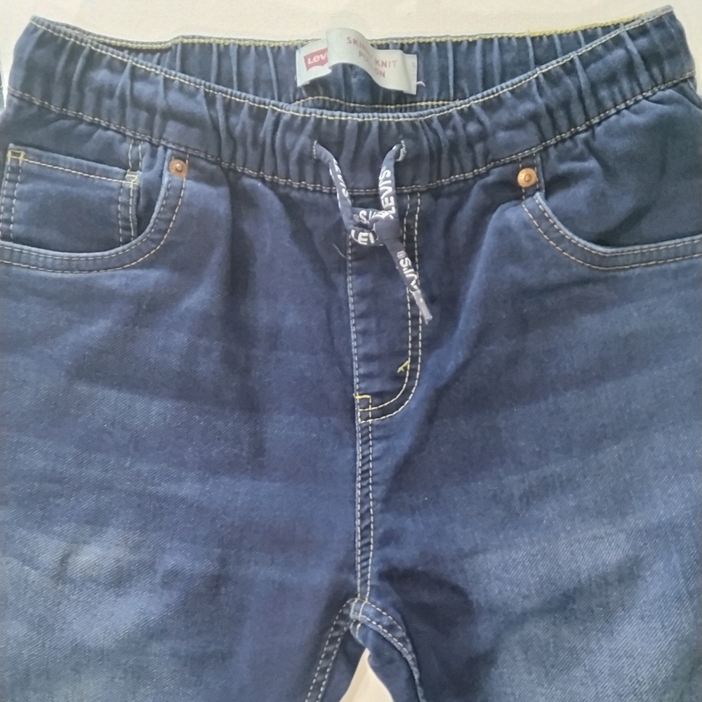 Levis Skinny Jeans Youth 16 Regular Blue Denim‎ Pull On Stretch Knit W28xL30 - Picture 4 of 9